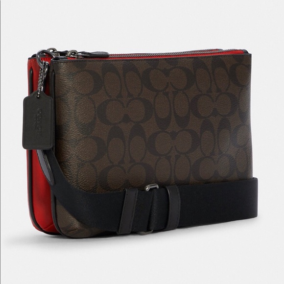 Coach Everett Crossbody In Colorblock Signature Canvas - Picture 3 of 7